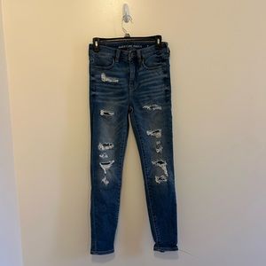 American Eagle Next Level Stretch Distressed Skinny Jeans